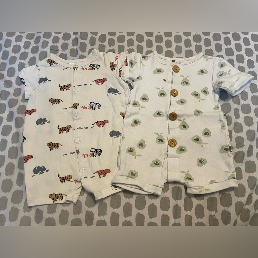 H&M and Rabbit+Bear Baby Rompers